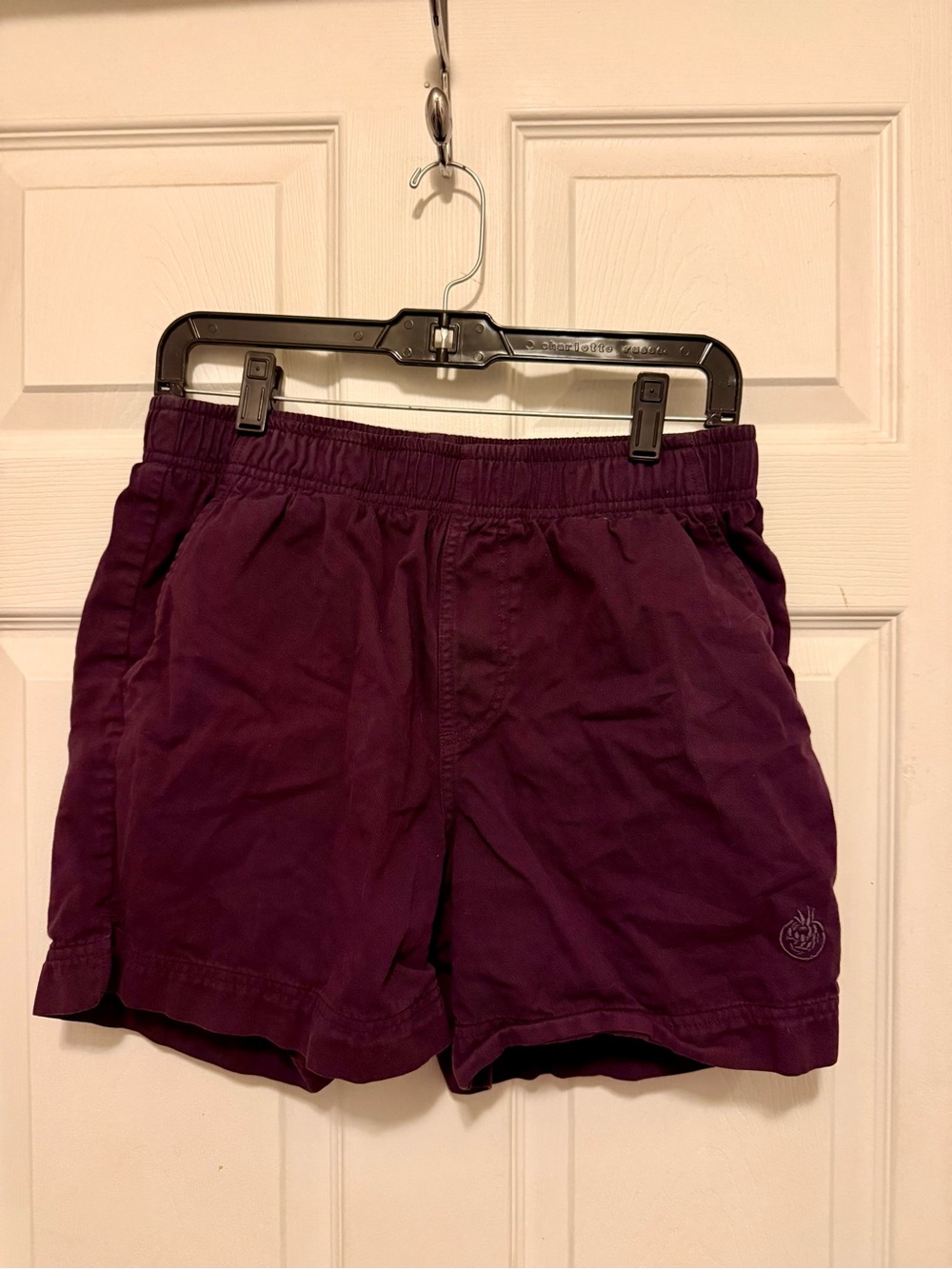 Plum Casual Elastic-Waist Shorts